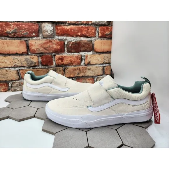 Vans Kyle Pro 2 Antique White Men Classic Skate Shoes Size 11.5 Cream Mint Rare