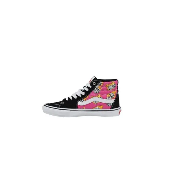 Vans Leather Rubber Sole Shoes Women Fuchsia Sneakers