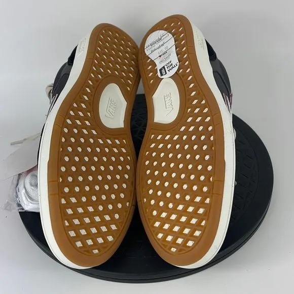 Vans Lowland CC Black/White Leather Casual Comfort Skate Shoes Men’s Size 11.5