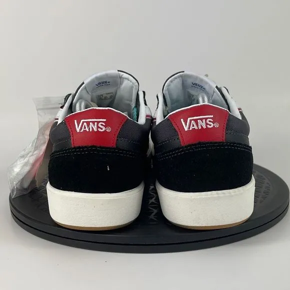 Vans Lowland CC Black/White Leather Casual Comfort Skate Shoes Men’s Size 11.5