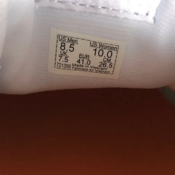 VANS Lowland Cc True White Flame Sneakers Skate Shoes Mens Size 8.5 - Women's 10