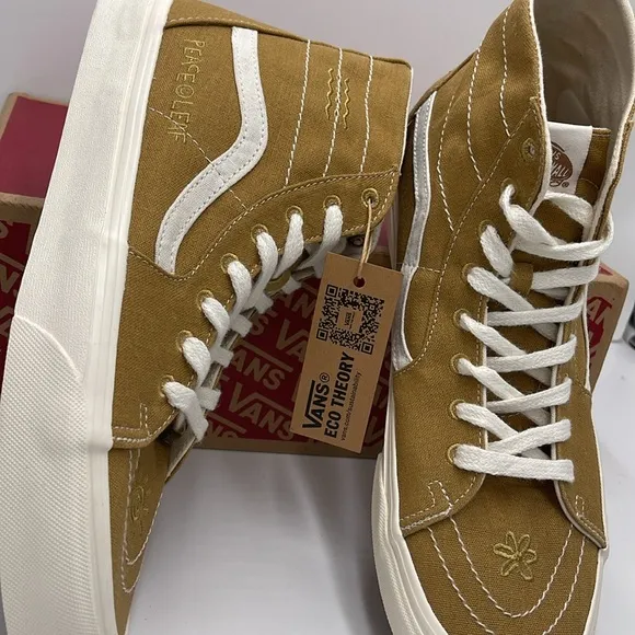 Vans Men's High-Top Sneakers Sk8-Hi Tapered (Eco Theory Mustard GoldVN0A4U16ASW