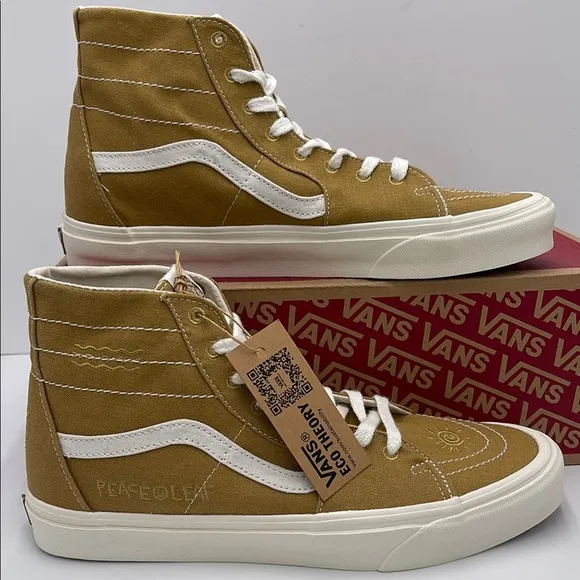 Vans Men's High-Top Sneakers Sk8-Hi Tapered (Eco Theory Mustard GoldVN0A4U16ASW