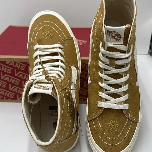 Vans Men's High-Top Sneakers Sk8-Hi Tapered (Eco Theory Mustard GoldVN0A4U16ASW