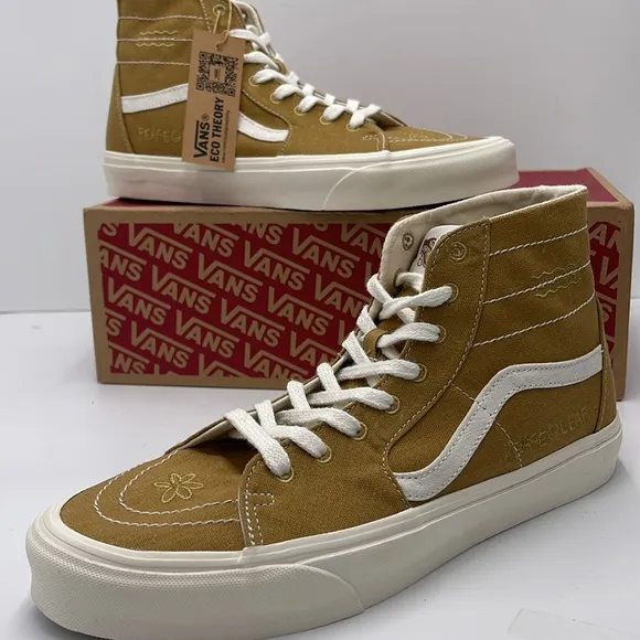 Vans Men's High-Top Sneakers Sk8-Hi Tapered (Eco Theory Mustard GoldVN0A4U16ASW
