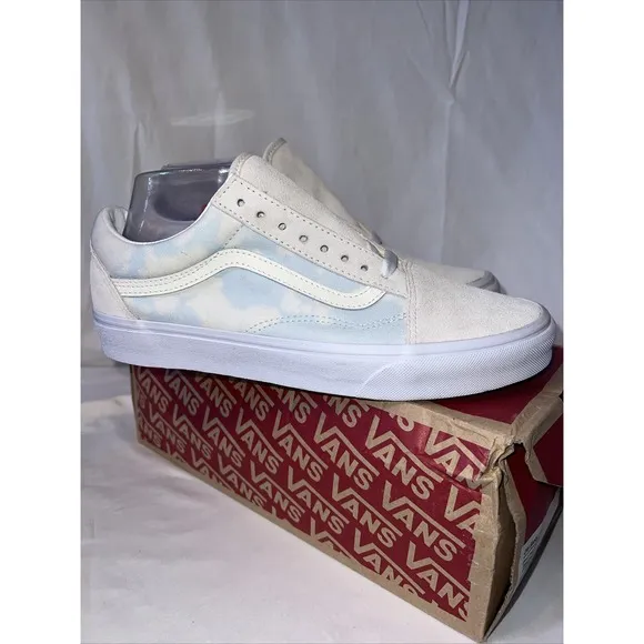 Vans Men's Old Skool In Bleach Wash and Ballad Blue Sneakers Sz 8.5 Men