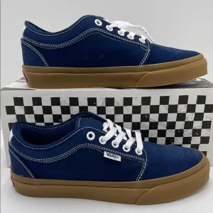Vans Men’s Vans Blue Canvas Sneakers Skate Chukka LoDress Blues/GumVN0A4BX4FS1