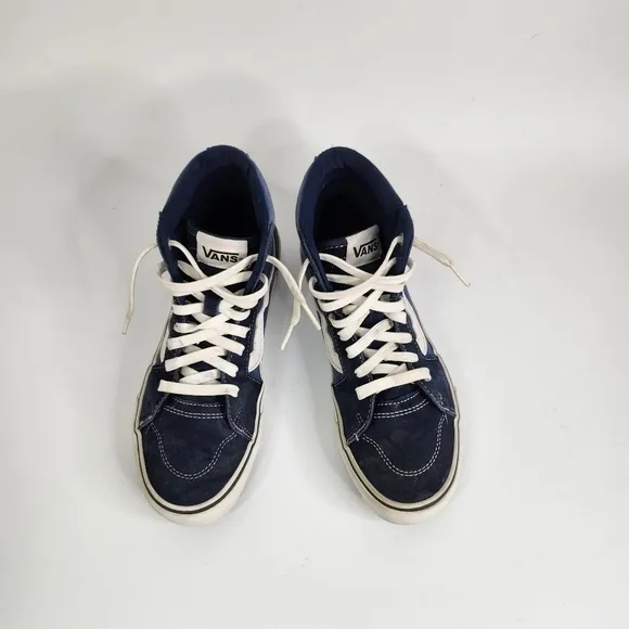 Vans Off The Wall Filmore Hi Top Sneakers Size M 7 W 8.5 Blue 721356 Shoes