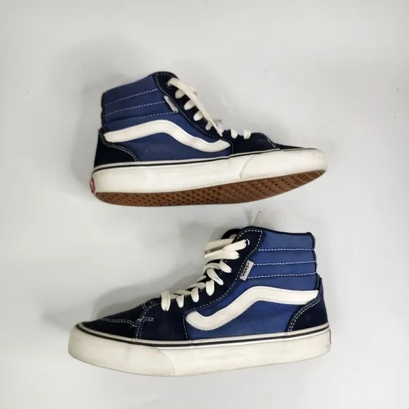 Vans Off The Wall Filmore Hi Top Sneakers Size M 7 W 8.5 Blue 721356 Shoes