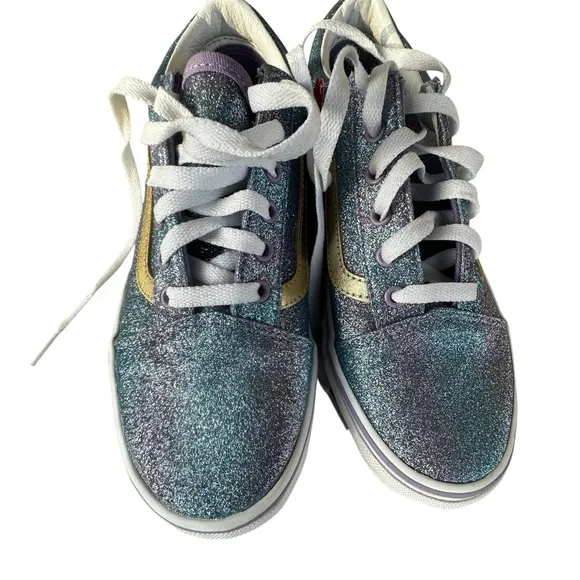 Vans Old School kids Ombré Glitter Skate Shoes