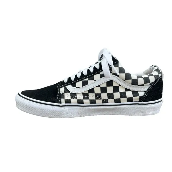 Vans Old Skool Checkerboard Classic Skate Shoes Size 11