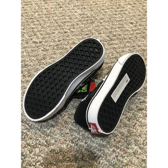 Vans Old Skool (Glossy Flame) Skulls Kids Skate Shoes Sneakers New Size 13 Black