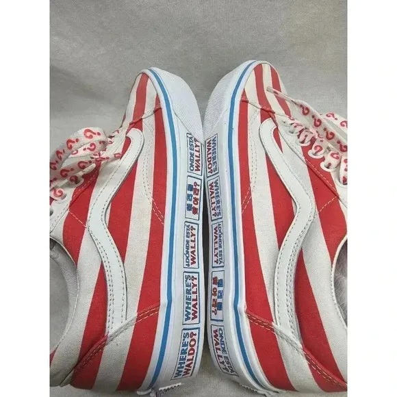 VANS Old Skool International Stripes Where's Waldo Skate Shoes Mens 6.5/Womens 8