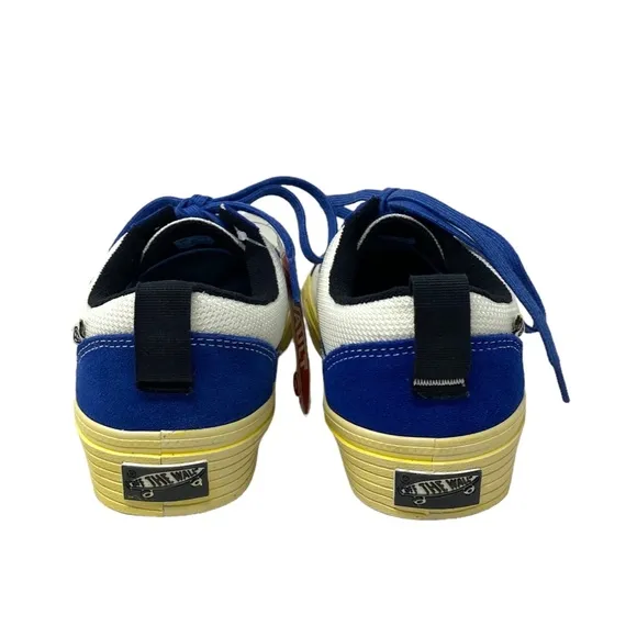 VANS Old Skool Split VR3 Low Top Shoes Suede Blue White For Women VN0A5FBGFUH