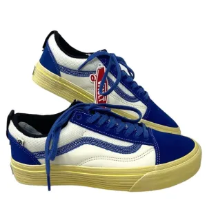 VANS Old Skool Split VR3 Low Top Shoes Suede Blue White For Women VN0A5FBGFUH