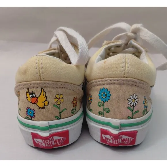 VANS Old Skool x Sesame Street Elmo Sneakers Kids Size 11 Classic Skate Shoes