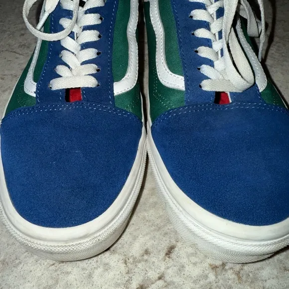 Vans Old Skool Yacht Club Color Block Low Top Skate Shoes Primary Men's Sz 11