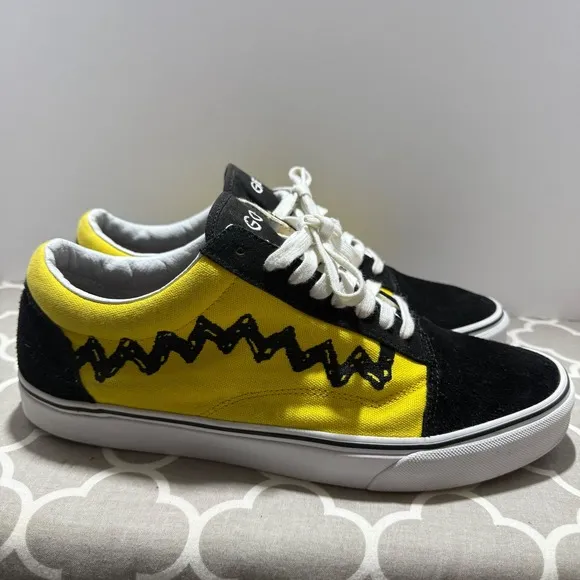 VANS Peanuts Charlie Brown Old School Limited Edition Skate Shoes Men's Size 13