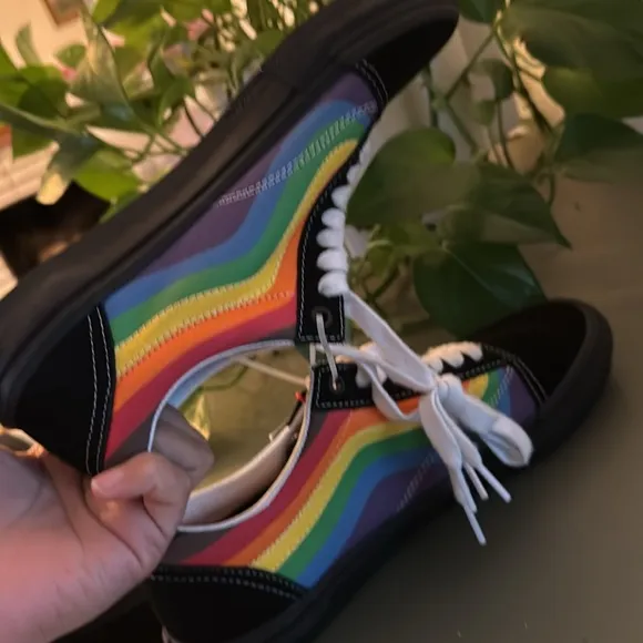🌈Vans Pride Skate Old Skool Shoes - Black and Multicolor