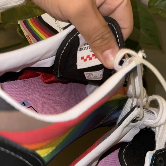 🌈Vans Pride Skate Old Skool Shoes - Black and Multicolor