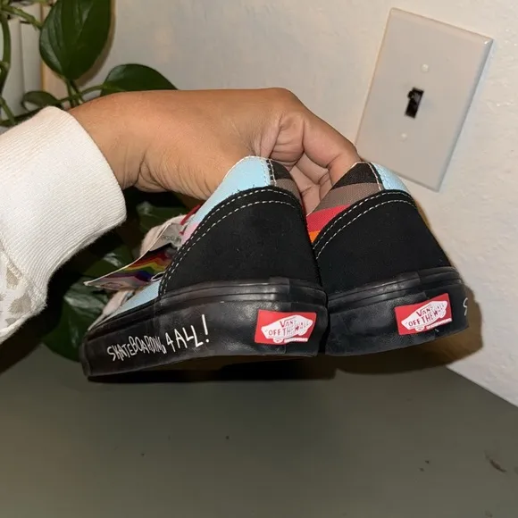 🌈Vans Pride Skate Old Skool Shoes - Black and Multicolor