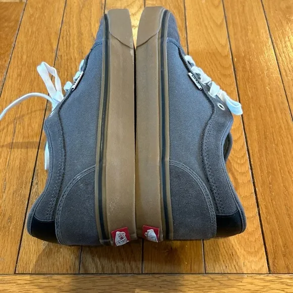 Vans Pro Ultracush HD Dark Gray Tan White Mens Sz 9.5 Skate Tennis Shoes