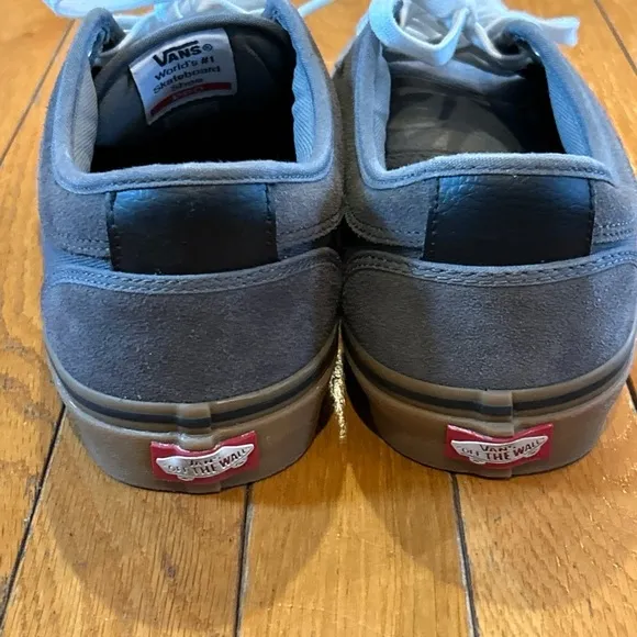 Vans Pro Ultracush HD Dark Gray Tan White Mens Sz 9.5 Skate Tennis Shoes