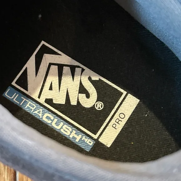 Vans Pro Ultracush HD Dark Gray Tan White Mens Sz 9.5 Skate Tennis Shoes