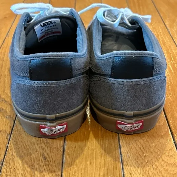 Vans Pro Ultracush HD Dark Gray Tan White Mens Sz 9.5 Skate Tennis Shoes
