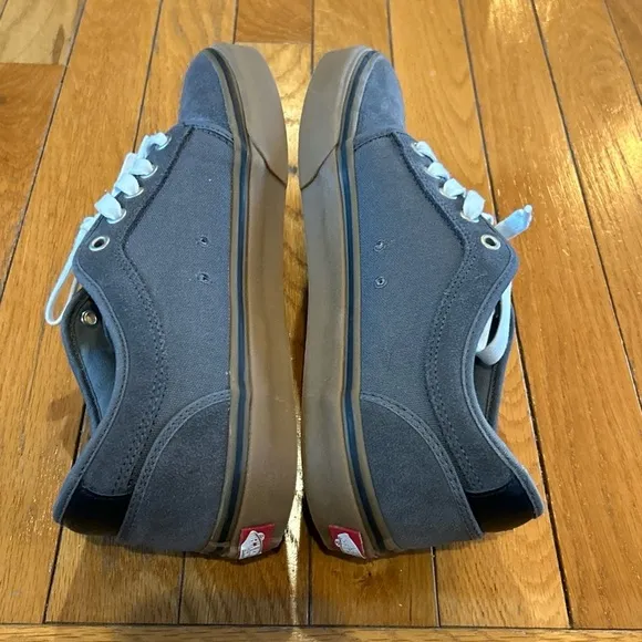 Vans Pro Ultracush HD Dark Gray Tan White Mens Sz 9.5 Skate Tennis Shoes