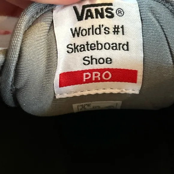Vans Pro Ultracush HD Dark Gray Tan White Mens Sz 9.5 Skate Tennis Shoes