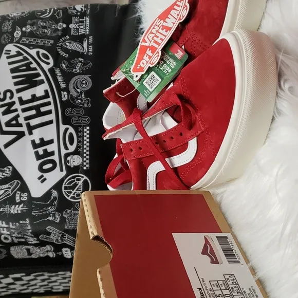 Vans RED authentic suade