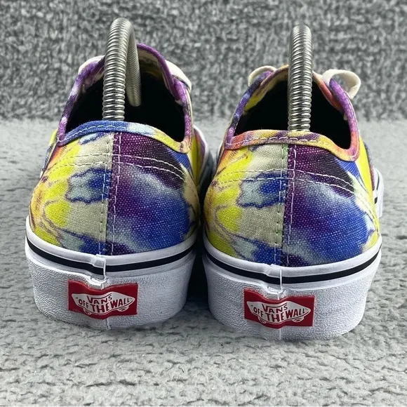 VANS SHOES Authentic Washed Tie Dye True White Womens 9.5 Skate Mens 8 Lace‎ Up
