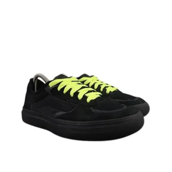 Vans Shoes Mens 6.5 Sneakers Rowley Pro Skate Black Leather Wafflecup Ultracush