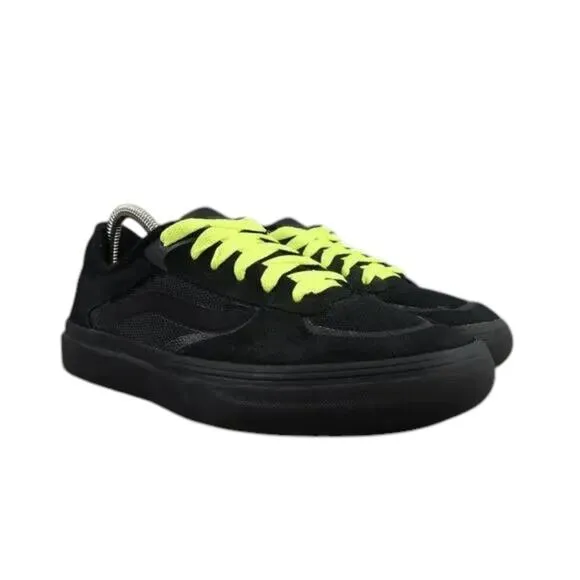 Vans Shoes Mens 6.5 Sneakers Rowley Pro Skate Black Leather Wafflecup Ultracush