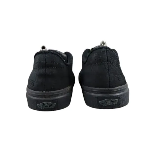 Vans Shoes Mens 6.5 Sneakers Rowley Pro Skate Black Leather Wafflecup Ultracush