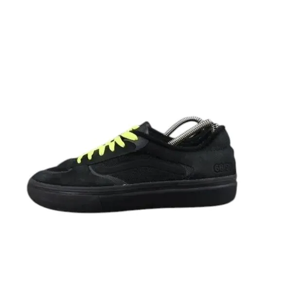 Vans Shoes Mens 6.5 Sneakers Rowley Pro Skate Black Leather Wafflecup Ultracush