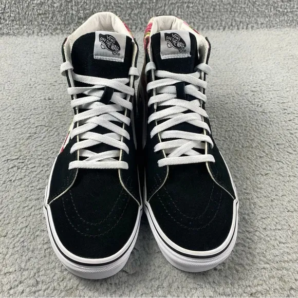 VANS Shoes Sk8 Hi Romantic Floral High Top Roses Prints Sneakers‎ Mens 10 Suede