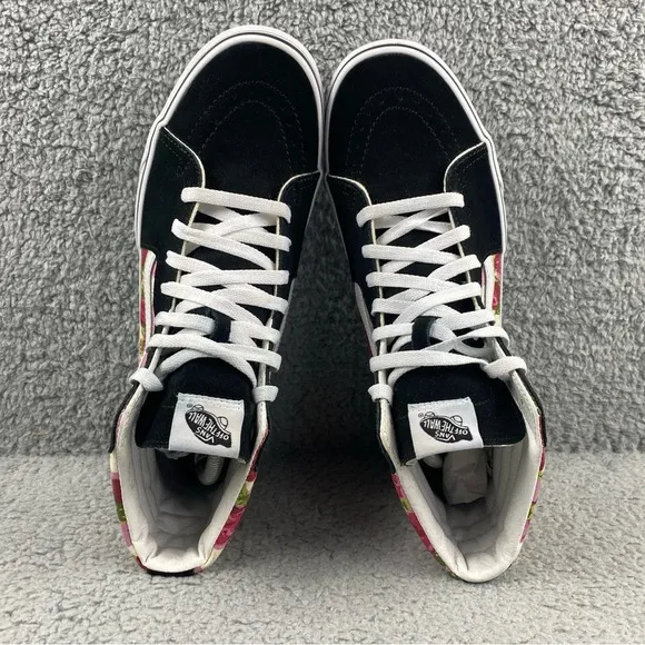 VANS Shoes Sk8 Hi Romantic Floral High Top Roses Prints Sneakers‎ Mens 10 Suede