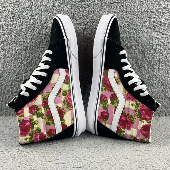 VANS Shoes Sk8 Hi Romantic Floral High Top Roses Prints Sneakers‎ Mens 10 Suede