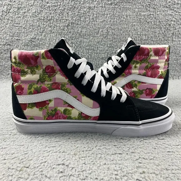 VANS Shoes Sk8 Hi Romantic Floral High Top Roses Prints Sneakers‎ Mens 10 Suede
