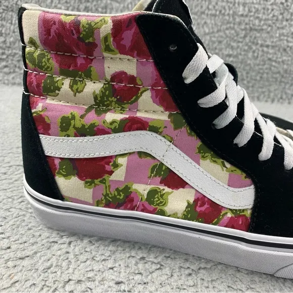VANS Shoes Sk8 Hi Romantic Floral High Top Roses Prints Sneakers‎ Mens 10 Suede
