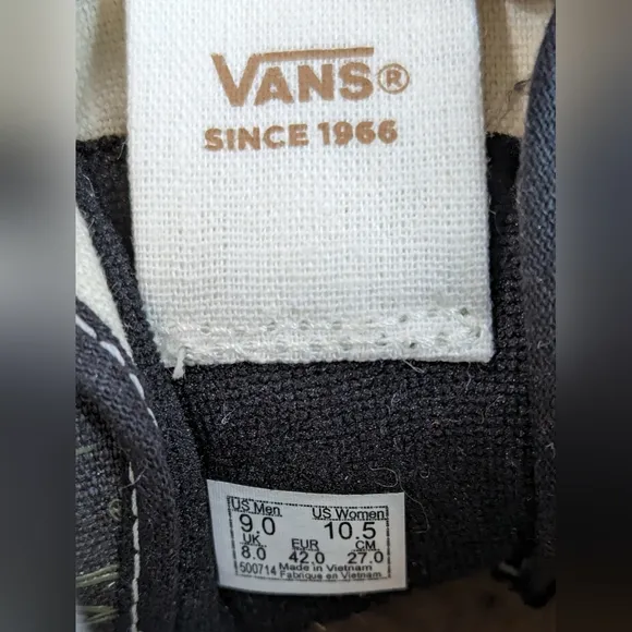 Vans SK8-HI 38 Decon SF Eco Theory Black Palm High Top Canvas Skateboard Sneaker