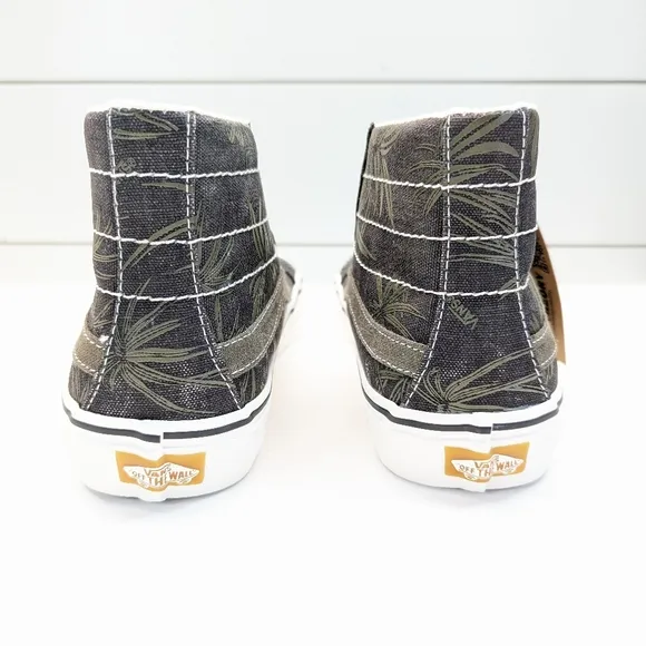 Vans SK8-HI 38 Decon SF Eco Theory Black Palm High Top Canvas Skateboard Sneaker