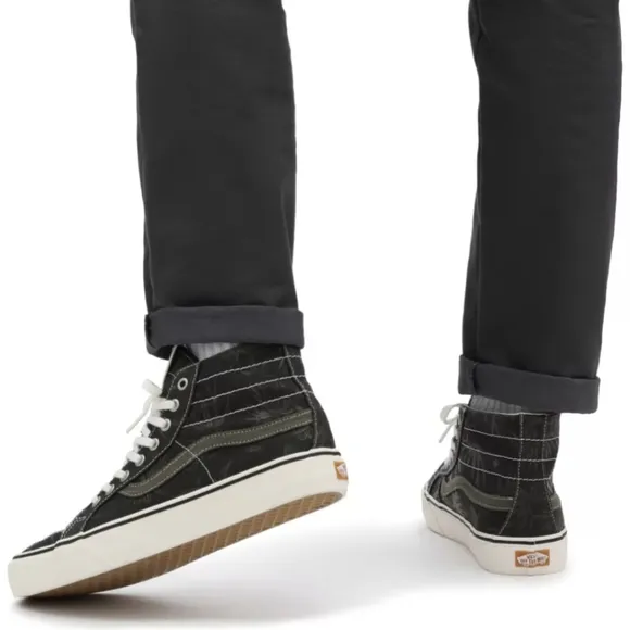 Vans SK8-HI 38 Decon SF Eco Theory Black Palm High Top Canvas Skateboard Sneaker