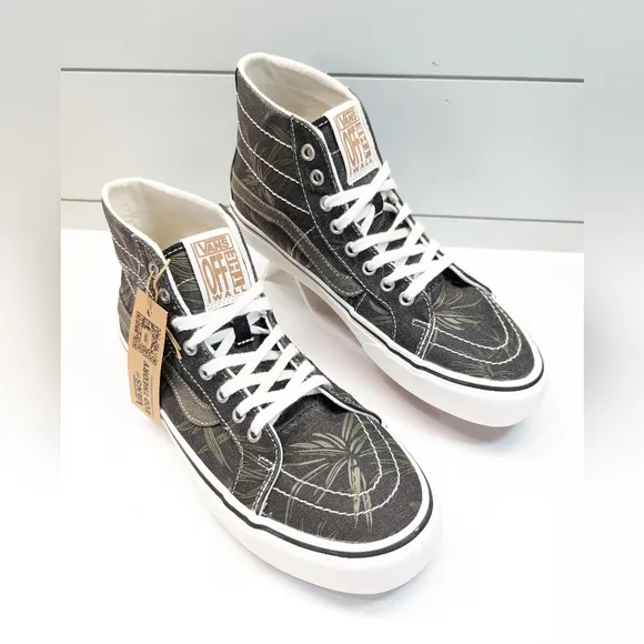 Vans SK8-HI 38 Decon SF Eco Theory Black Palm High Top Canvas Skateboard Sneaker