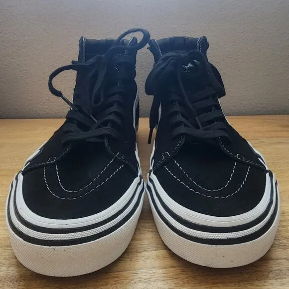 VANS Sk8-Hi Bolt Freesia/True White Suede Flame Skate Sneaker Shoes Mens 10.5