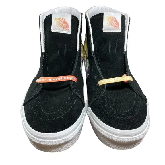 Vans Sk8-Hi Cultivate Care Floral Black &amp; White Skate Shoes Men 6/Women 7.5