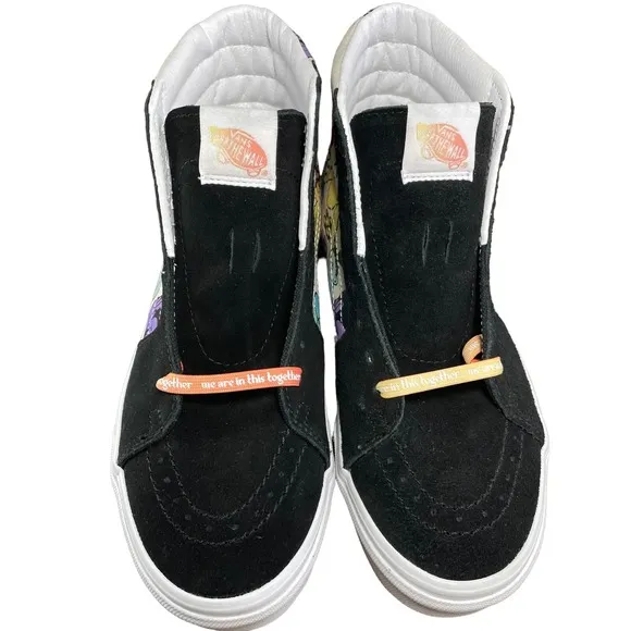 Vans Sk8-Hi Cultivate Care Floral Black &amp; White Skate Shoes Men 6/Women 7.5