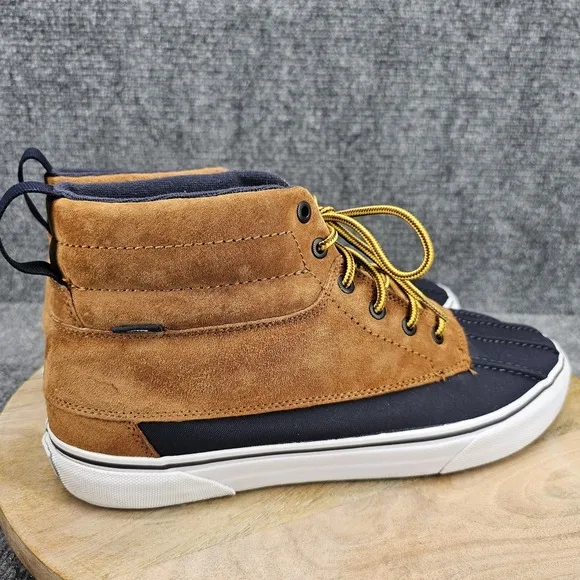 VANS Sk8-Hi Del Pato MTE Men's Size 13 Brown Suede Mid Top Skate Shoes